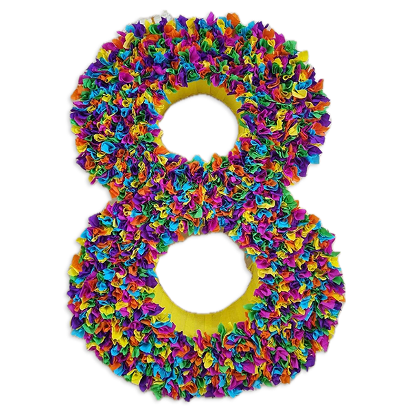 0293-05 Πινιάτα Ηλικία παιδιού / αριθμός φουντωτό