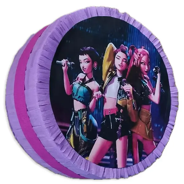 0818-1 Πινιάτα K-pop Demon Hunters (στρογγυλή)