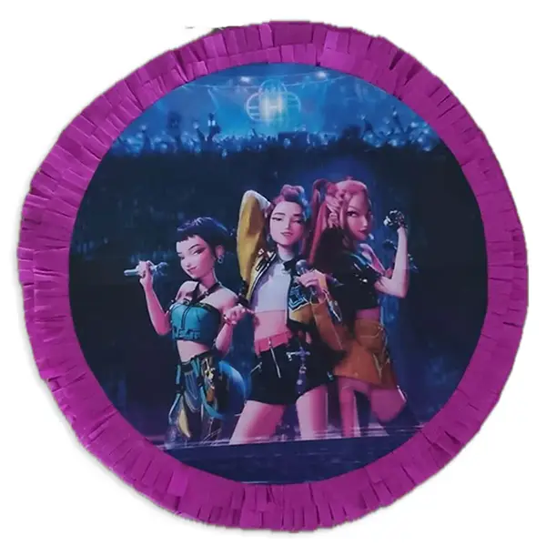 0818-2 Πινιάτα K-pop Demon Hunters (στρογγυλή)