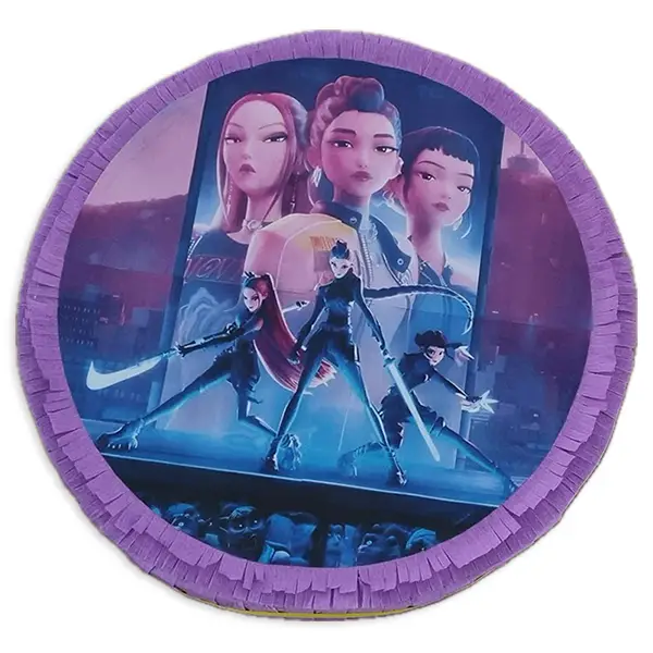 0818-3 Πινιάτα K-pop Demon Hunters (στρογγυλή)