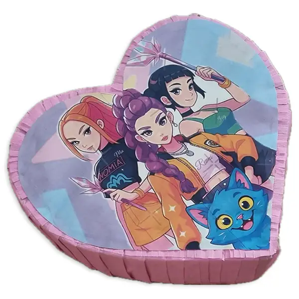 0819 Πινιάτα K-pop Demon Hunters (καρδιά)